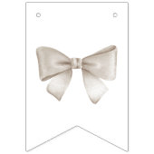 ベージュホットエアバルーン赤ちゃんシャワー バンティングフラッグ (第1の旗)