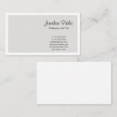 ベージュホワイトエレガントモダンお洒落プロフェッショナル 名刺 (正面/裏面)