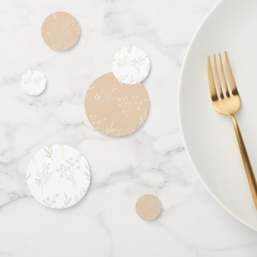 ベージュホワイトコーナーフローラボホ結婚ズ コンフェッティ (グループ)