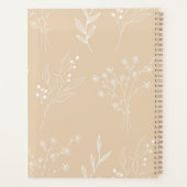 ベージュホワイトコーナーフローラボホ結婚ズ プランナー手帳 (裏面)