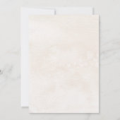 ベージュホワイトフラワースペインのキンセアニェラ 招待状 (裏面)