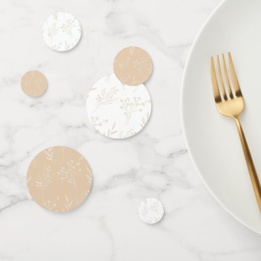 ベージュホワイトフローラボホ結婚ズ コンフェッティ (グループ)