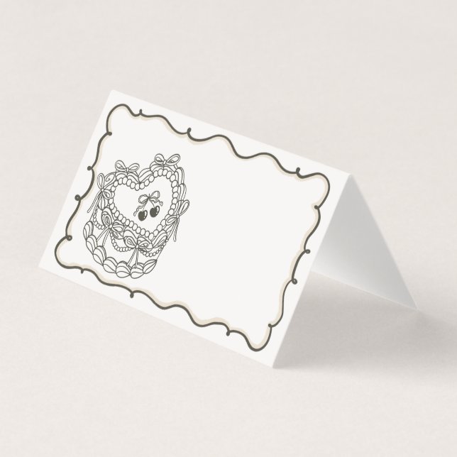 ベージュボウコケットケーキバチェロレッテ座席表 (正面)