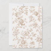 ベージュボウトイレザノットのブライダルシャワー 招待状 (裏面)