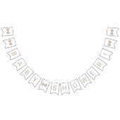 ベージュボウベビーシャワー バンティングフラッグ (全)