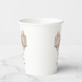 ベージュボウホモダンベビーシャワー 紙コップ (左)