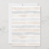 ベージュボウボンジュールベビーベイビーシャワー 招待状 (裏面)