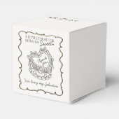 ベージュボウレトロハートコケットケーキガレンティン フェイバーボックス (裏面サイド)