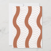 ベージュボヘミアン好意ベビーシャワー サンキューカード (裏面)