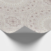 ベージュボホエレガントメダリオンデザイン ラッピングペーパー (角)