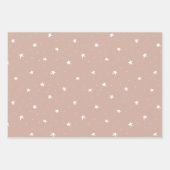 ベージュボホフェスティバルラッピング紙カラー#D2AFA1 ラッピングペーパーシート (正面3)