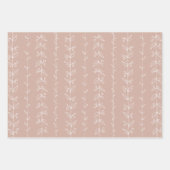 ベージュボホフェスティバルラッピング紙カラー#D2AFA1 ラッピングペーパーシート (正面)