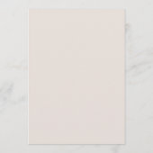 ベージュボホワイルドフラワーフローラハローベビーシャワー メニュー (裏面)