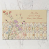 ベージュマウヴェとブルーテーブルデコール ペーパーパッド (正面)