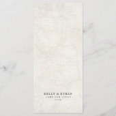 ベージュマップデスティネーションウェディング メニュー (裏面)