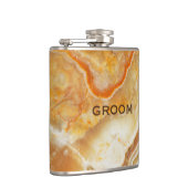 ベージュマーブルストーンプリント フラスク (右)