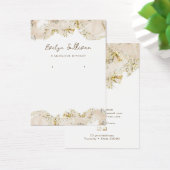 ベージュマーリングデザインジュエリー表示カード (デスク)