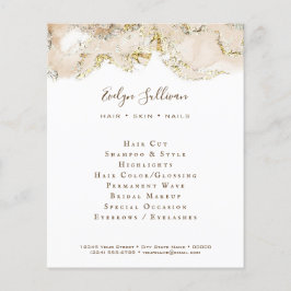 ベージュマーリングデザインフライヤー チラシ