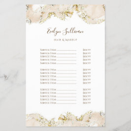 ベージュマーリングデザイン価格表フライヤー チラシ