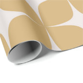 ベージュミッドセンチュリーモダン幾何エレガントボホ ラッピングペーパー (ロールコーナー)