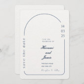 ベージュミニマリストウェディングザデイト招待状 招待状 (正面/裏面)