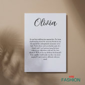 ベージュミニマリストブライドメイド提案招待状 サンキューカード