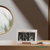 ベージュミニマリスト写真コラ結婚ージ セーブザデート