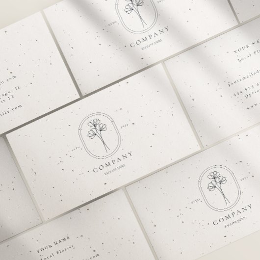 ベージュミニマルテクスチャ加工名刺 名刺