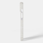 ベージュミニマルモダンイニシャルモノグラム名大文字 Case-Mate iPhoneケース (裏面 / 左)