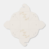 ベージュミニマル金ゴールドミニマリスト結婚ブランチ フェイバーボックス (折り畳みなし)