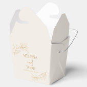 ベージュミニマル金ゴールドミニマリスト結婚ブランチ フェイバーボックス (オープン)