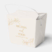 ベージュミニマル金ゴールドミニマリスト結婚ブランチ フェイバーボックス (裏面サイド)