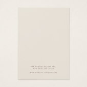 ベージュミニマル&テラコッタイヤリングディスプレイカード (裏面)