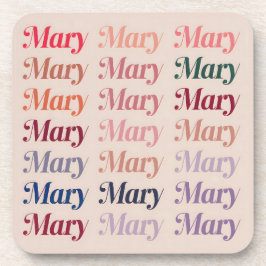 ベージュメアリープラスティックコースターセット コースター