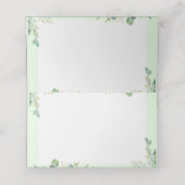 ベージュメドウグリーナリーフォールディング座席表 プレイスカード (内部開封)