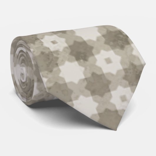 ベージュモザイク ネクタイ (ロール)