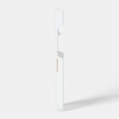 ベージュモダンとワインモノグラム iPhoneケース (左側面)