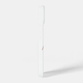 ベージュモダンとワインモノグラム iPhoneケース (右側面)