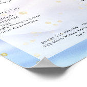 ベージュモダングリッターサロン価格表ポスター ポスター (角)