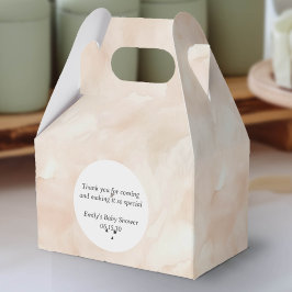 ベージュモダンシンプルデリケートな水彩模様 フェイバーボックス