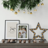 ベージュモダンスのスエレガントクリスマ ポスター