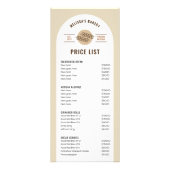 ベージュモダンソー生地パンベーカリー価格表 ラックカード (正面)