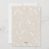 ベージュモダンニュートラル4枚エレガント写真 シーズンカード (裏面)