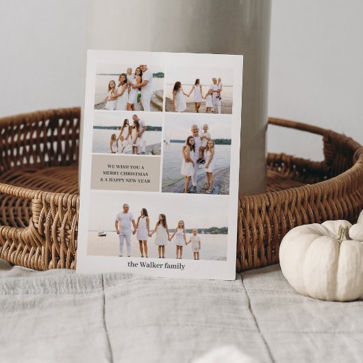 ベージュモダンニュートラル5枚エレガント写真 シーズンカード