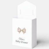 ベージュモダンバルーンボホベイビーシャワー フェイバーボックス (見開き)