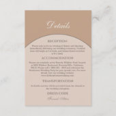 ベージュモダンピンクジャパ結婚ンディ詳細 エンクロージャーカード (正面)