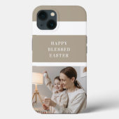 ベージュモダンファミリー写真 | Happy 賛美 Easter Case-Mate iPhoneケース (裏面)