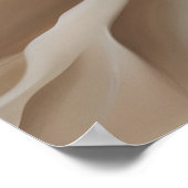 ベージュモダンフラワーエステティックウォールアート ポスター (角)