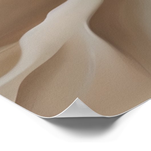 ベージュモダンフラワーエステティックウォールアート ポスター (角)