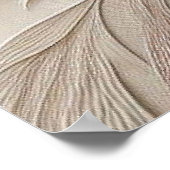 ベージュモダンフラワーポスター3 ポスター (角)